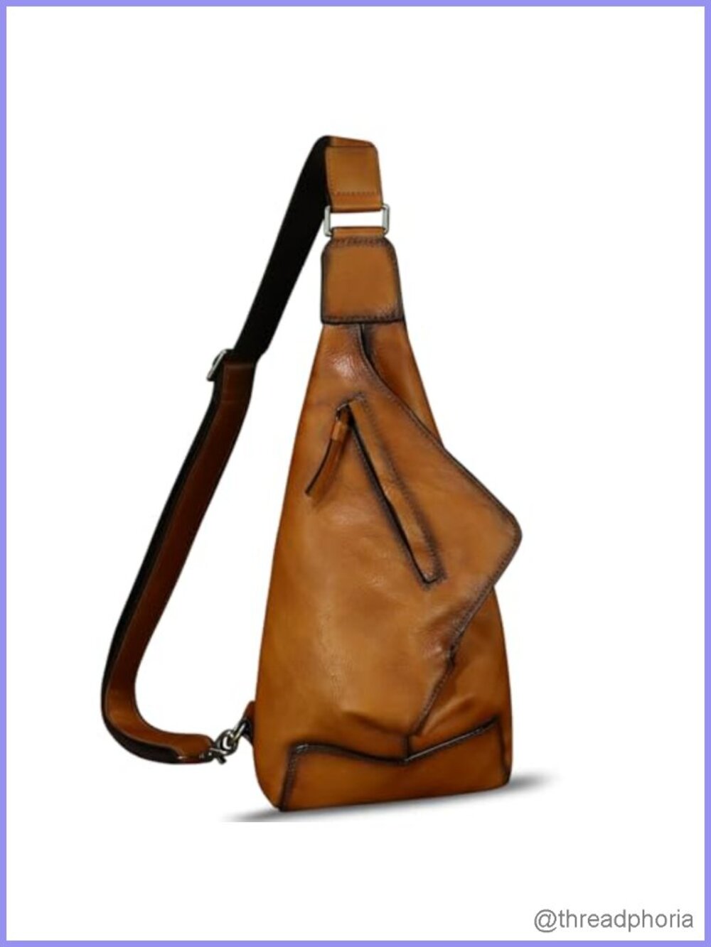 Genuine Leather Sling Bag Crossbody Backpack Women Men